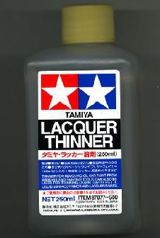 LACQUER THINNER DILUENTE PER STUCCO 250ml - TAMIYA
